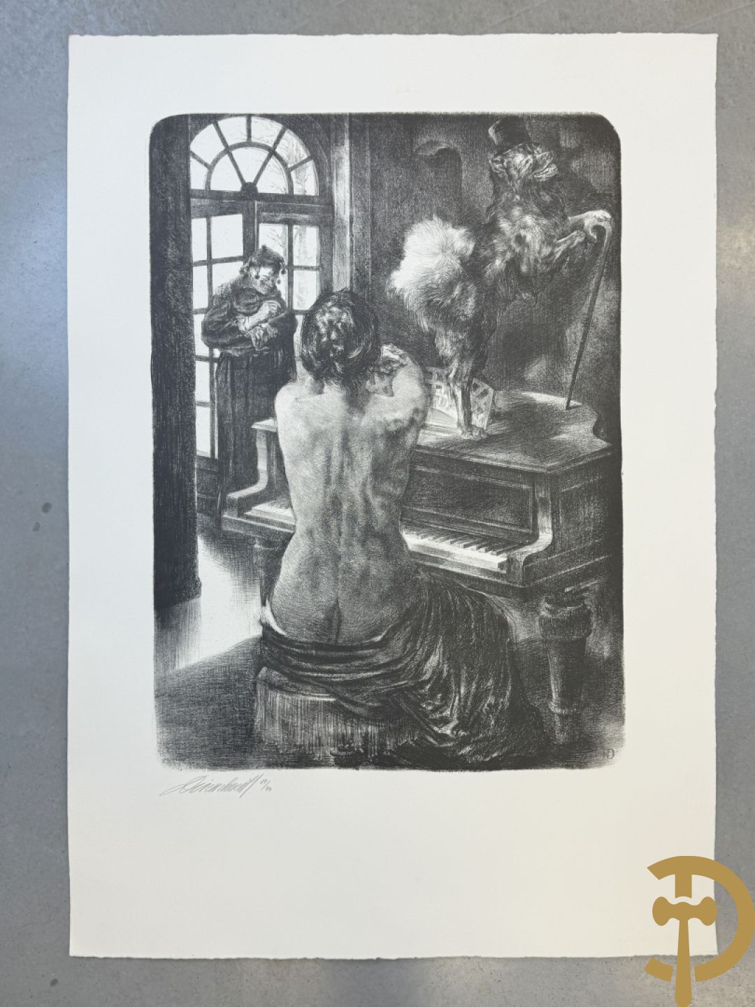 DRIESSCHAERT H. get. Kunstmap met 15 lithografieën met inleidend woord van Gaby Gyselen - 17/40 + DRIESSCHAERT getekend 