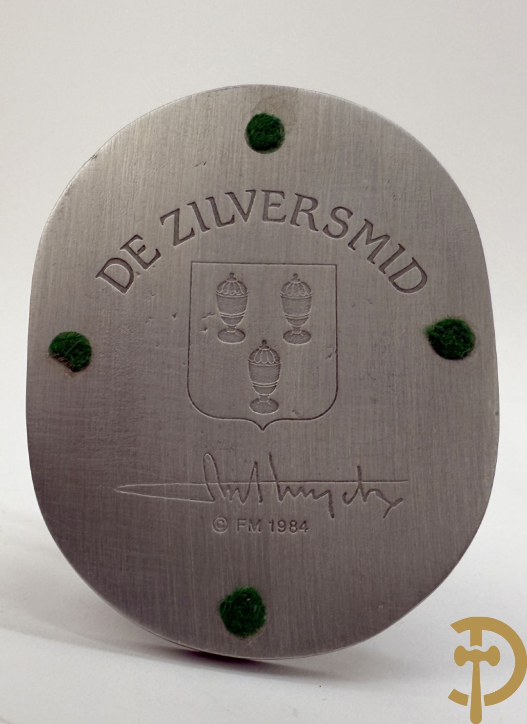 Twaalf tinnen ambachten, gestempeld van Franklin Mint