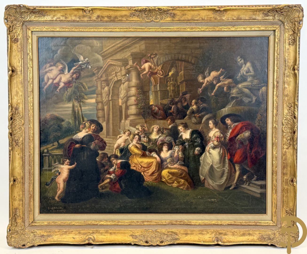 MANNOO A. getekend, naar P.P. Rubens 