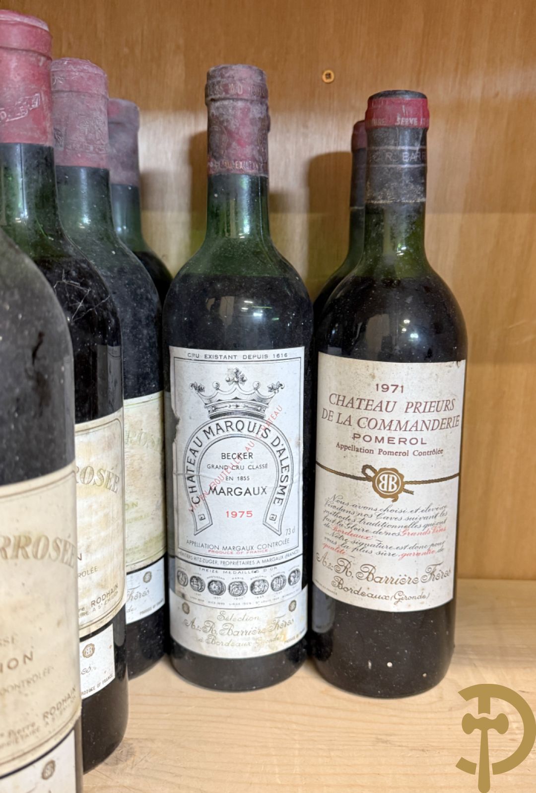 9 flessen Chateau Arrosée, 1970 + 5 flessen Chateau La Clusière, 1977 + 5 flessen Sauvignon Blanc Goue Vallei, 1995 + 4 flessen Chateau l