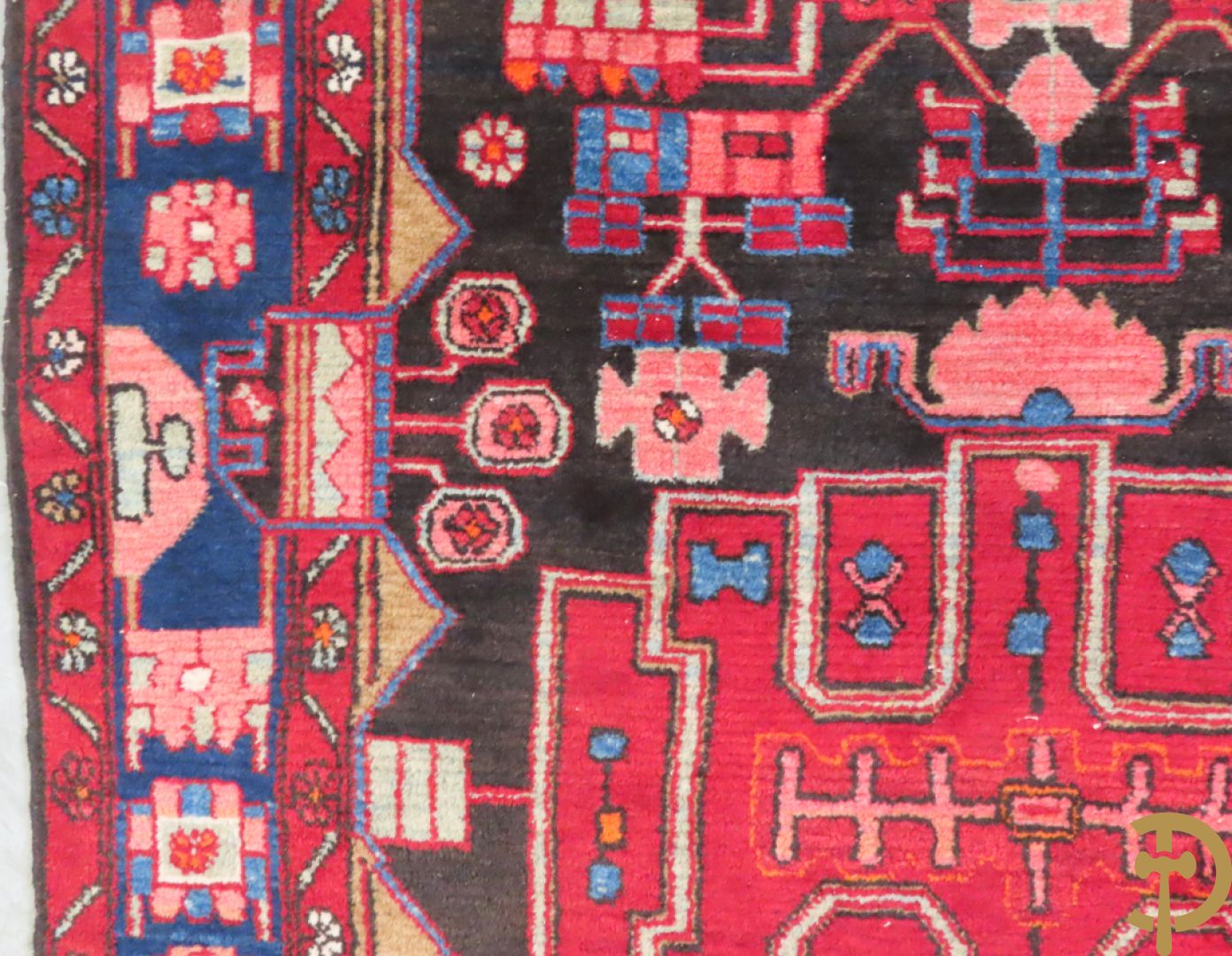 Twee oosterse handgeknoopte tapijten Hamadan