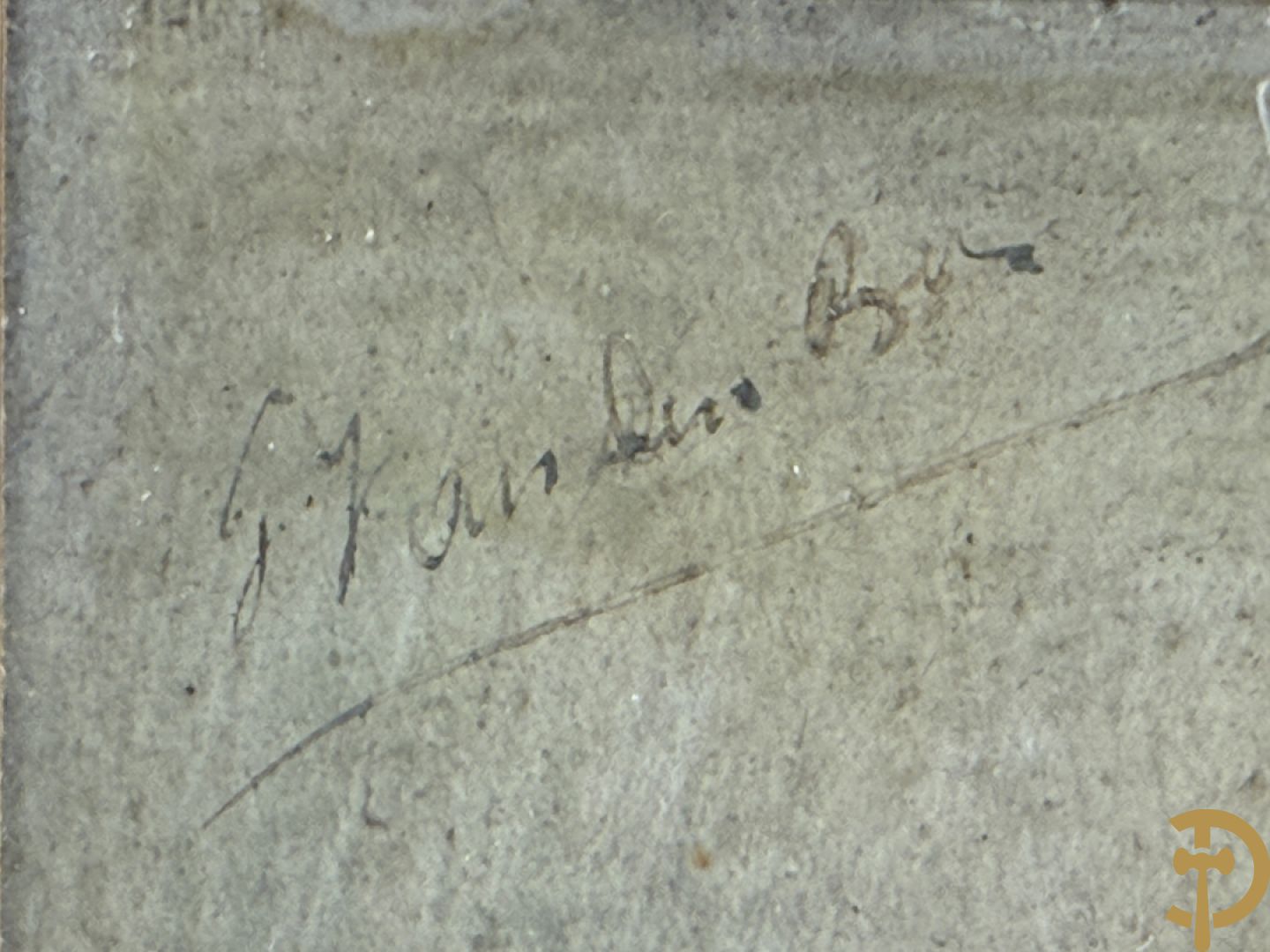 VAN DEN BOSCH Georges getekend links boven 