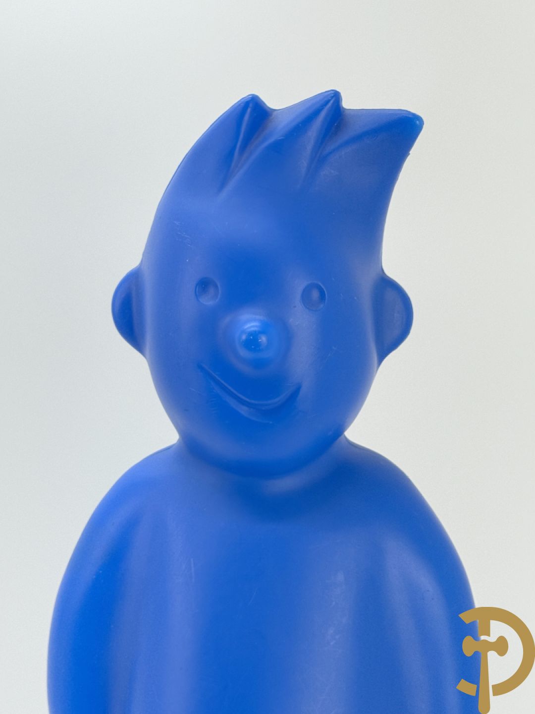 Staande lampadaire in blauwe plexi van Kuifje, gemerkt Interconcept designed by Harry Grieshaeber