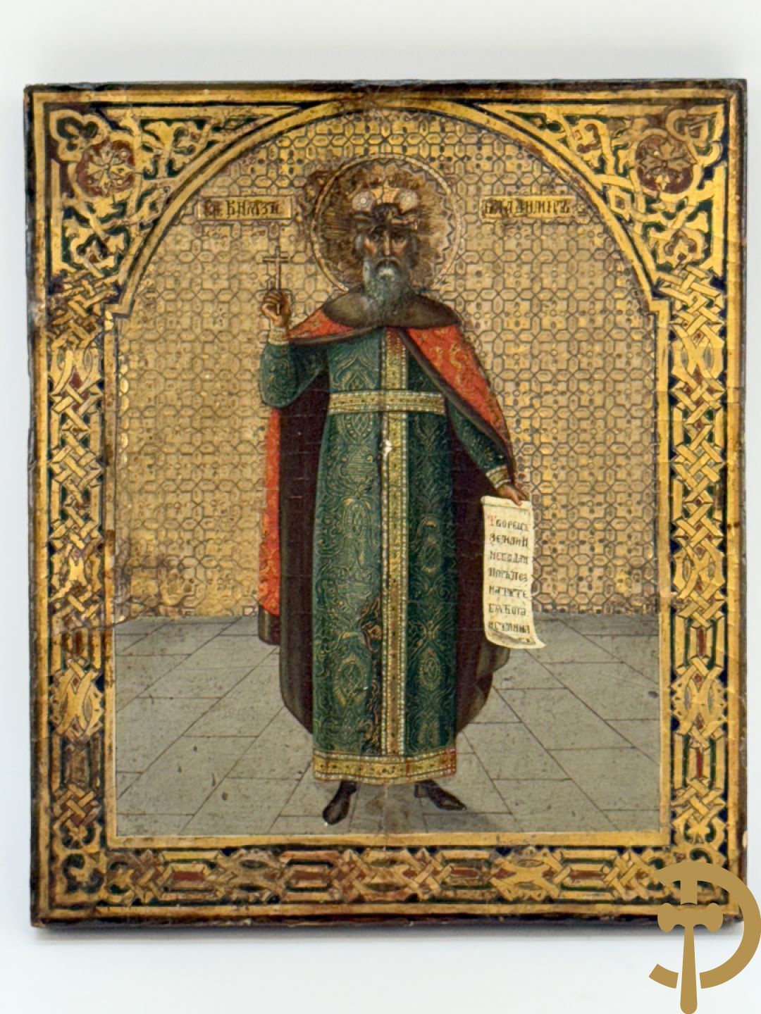 Russische ikoon met voorstelling van een Heilige