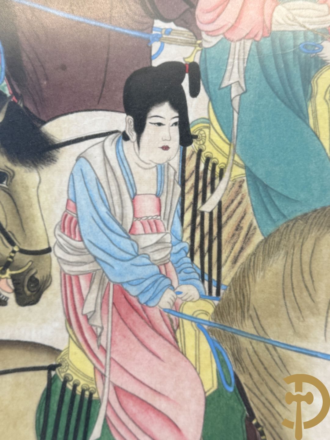 Handbeschilderde Chinese voorstelling 