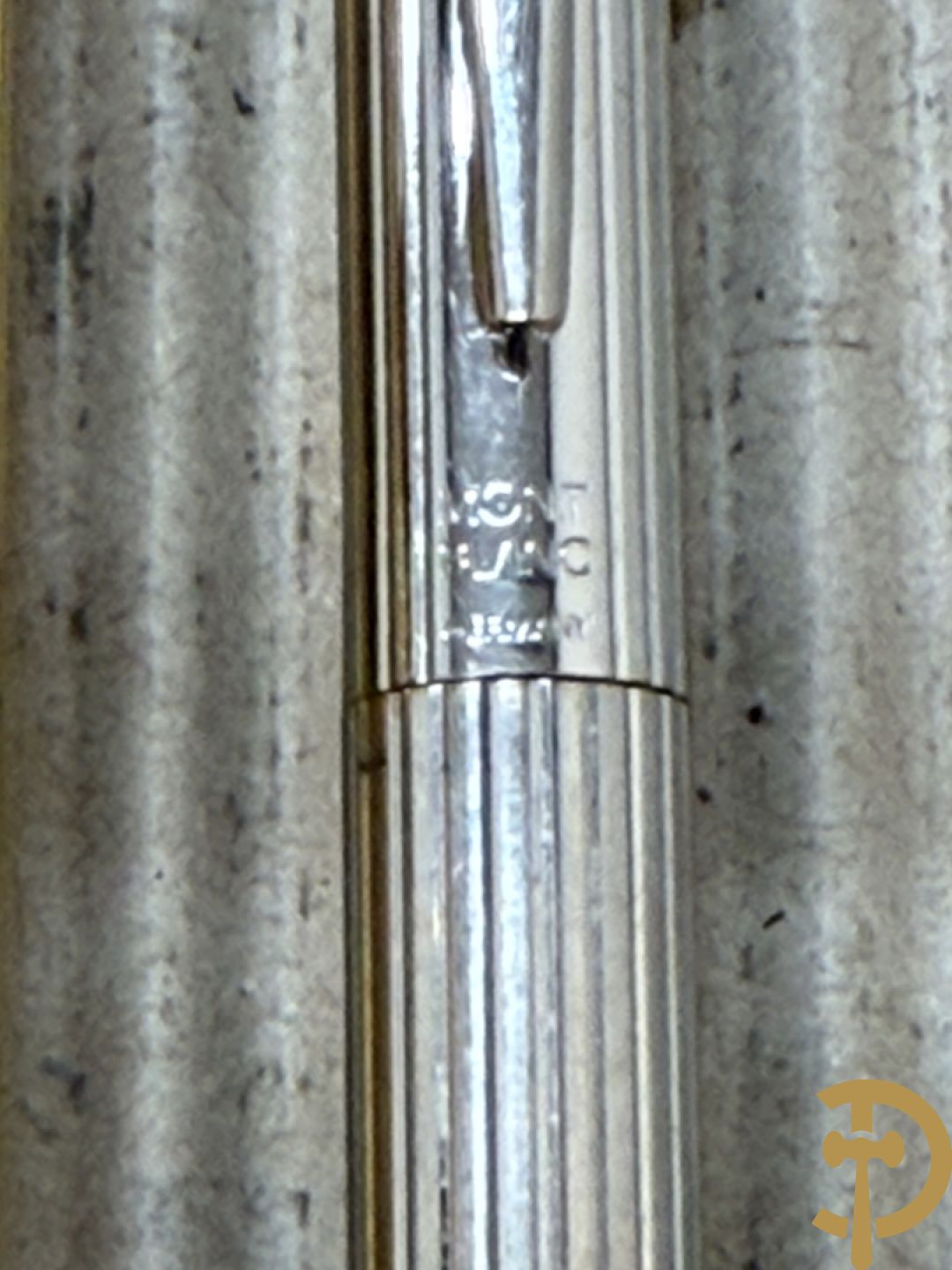 Vergulde en verzilverde vulpen Mont Blanc, met gemerkte pen