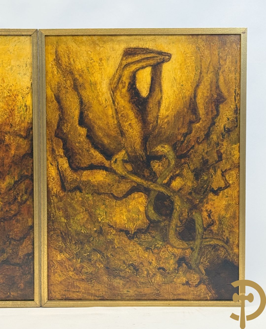 GRABA getekend - Triptiek : Binnenkant 