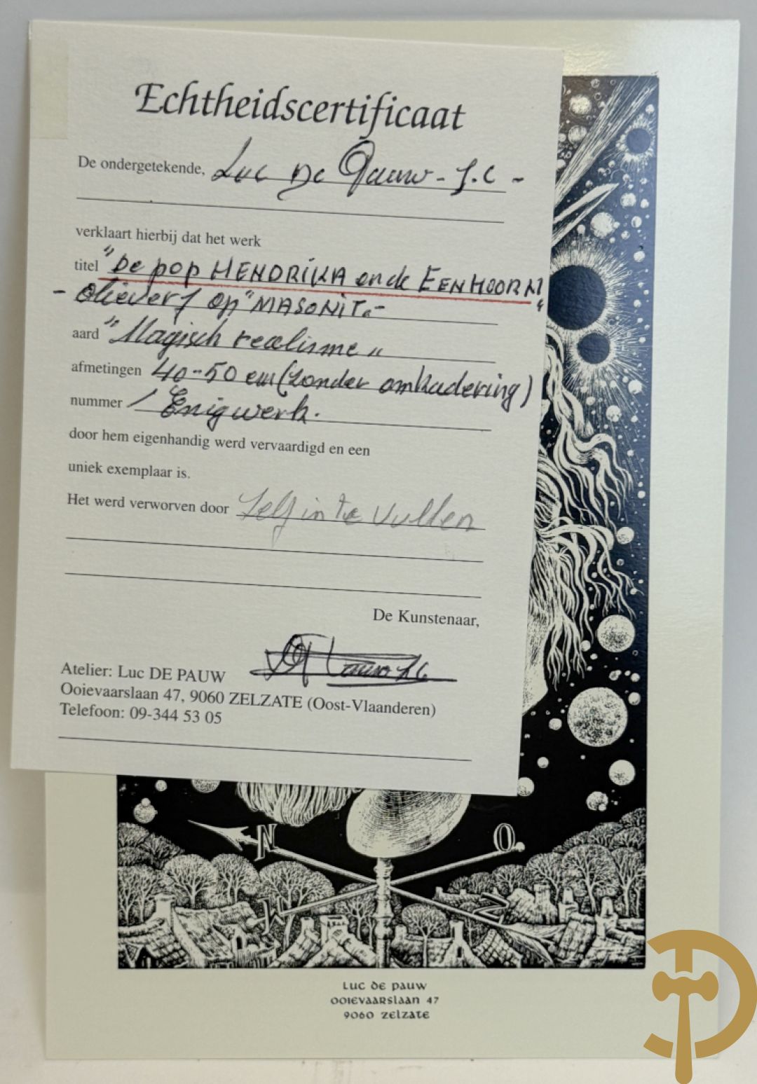 DE PAUW Luc J.C. getekend 