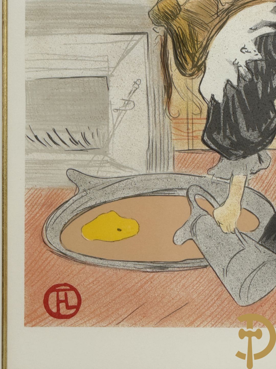 T.L. gemonogrammeerd (Toulouse Lautrec) 