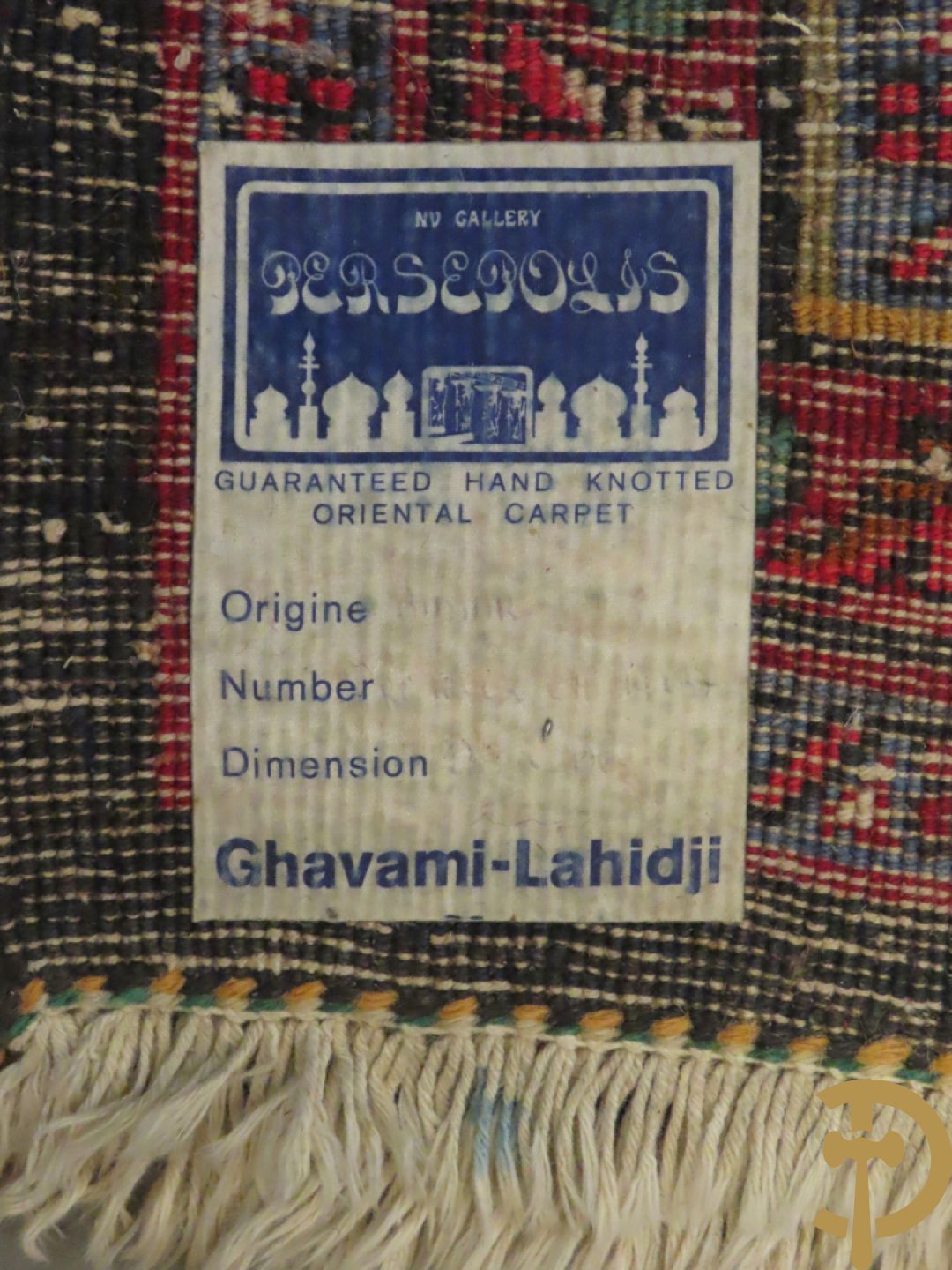 Oosters handgeknoopt tapijt Bidjar met centraal medaillon en bloemendecor