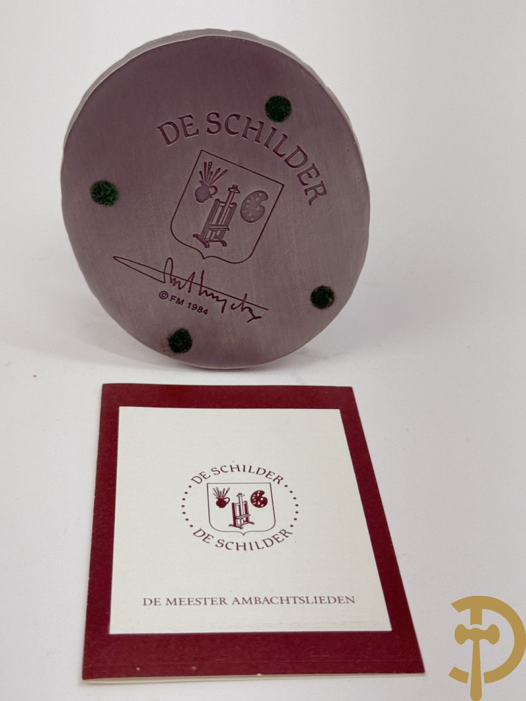 Twaalf tinnen ambachten, gestempeld van Franklin Mint