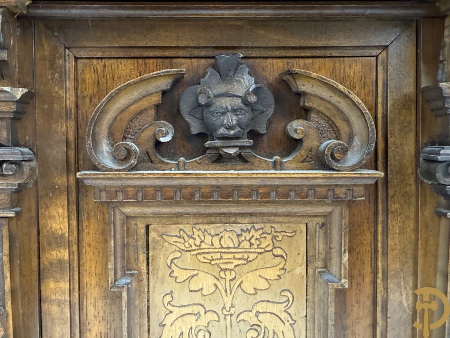 Houten gemarketteerd schatkistje