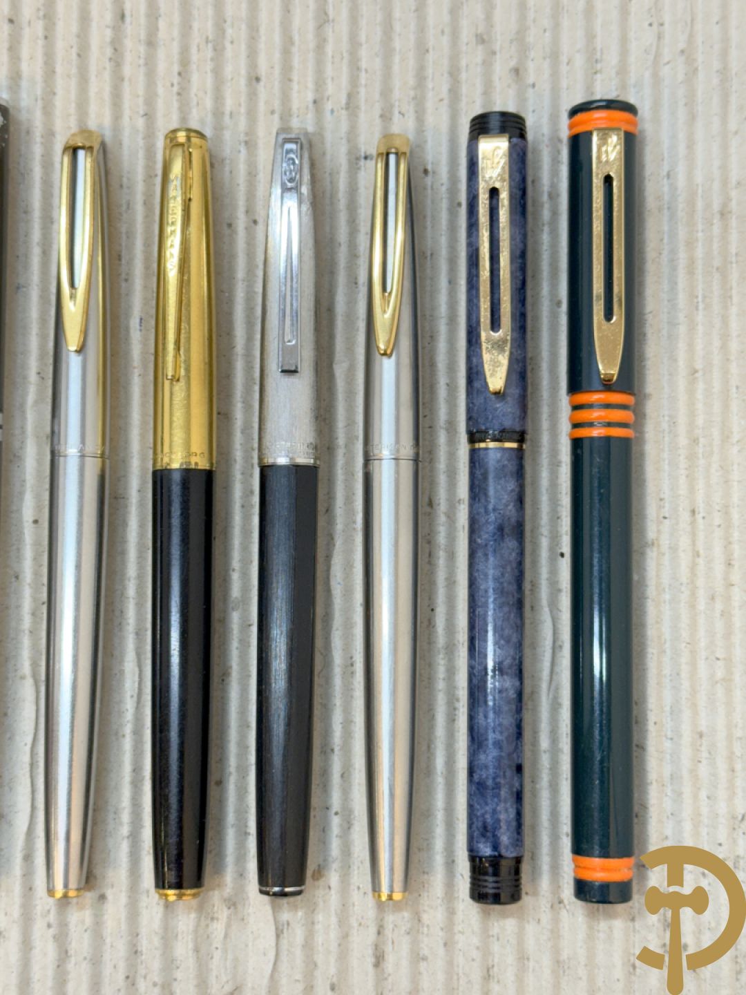 Zeven Waterman vulpennen + 2 Pelikan vulpennen