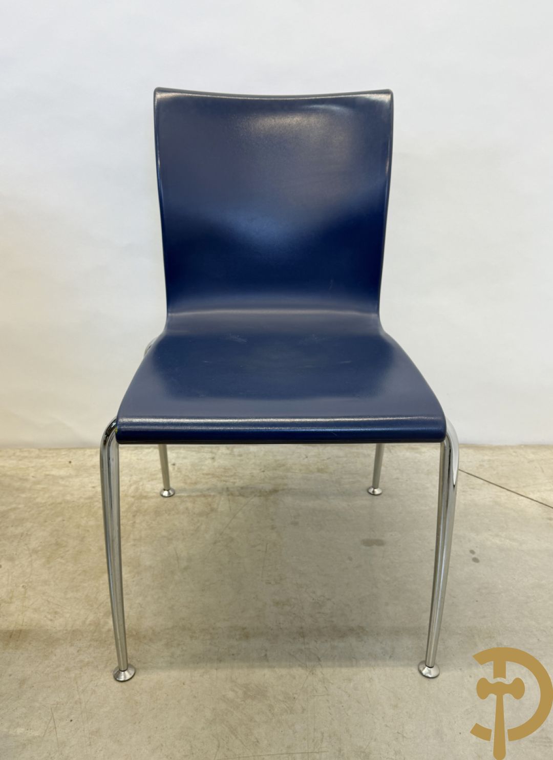 Set van vier vintage stoelen op chromé poten, Weisner Hager 