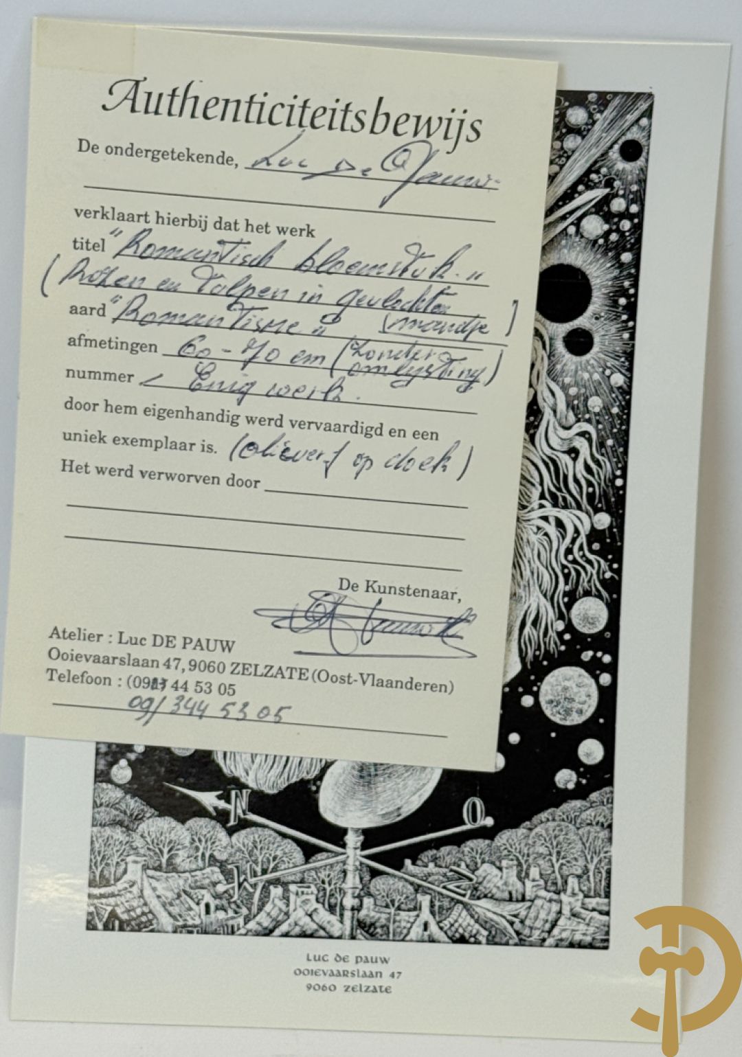 DE PAUW Luc J.C. getekend 