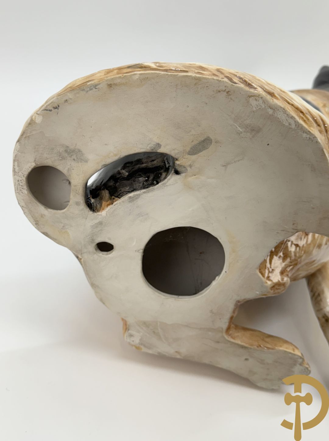 Meerkleurige keramieken Duitse herdershond