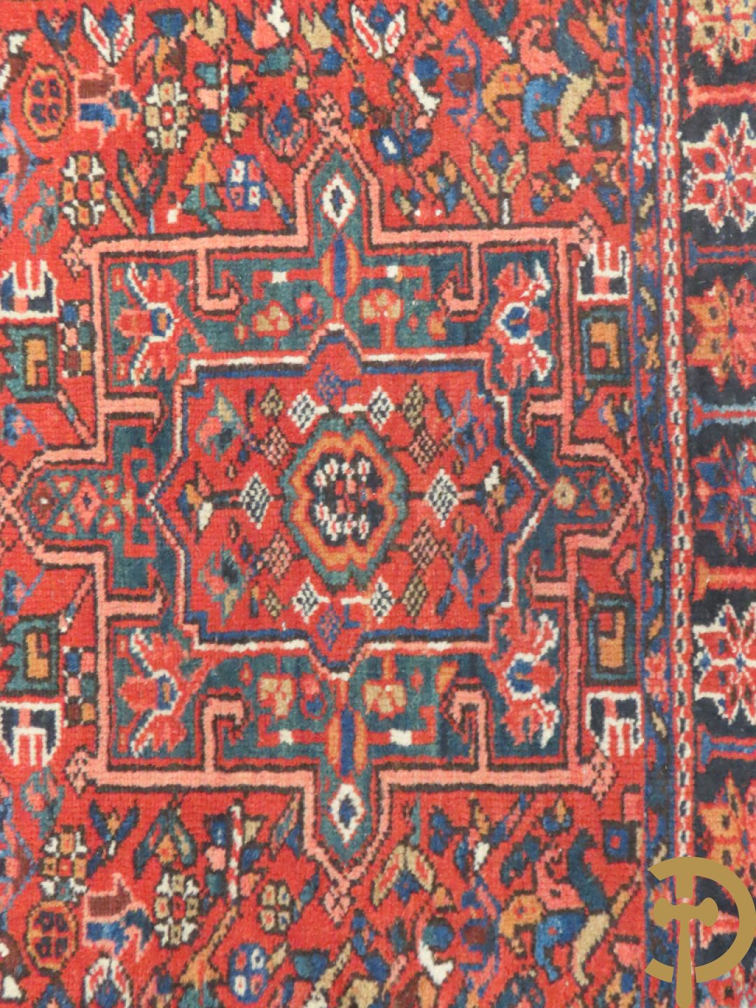 Twee oosterse handgeknoopte tapijten Heriz