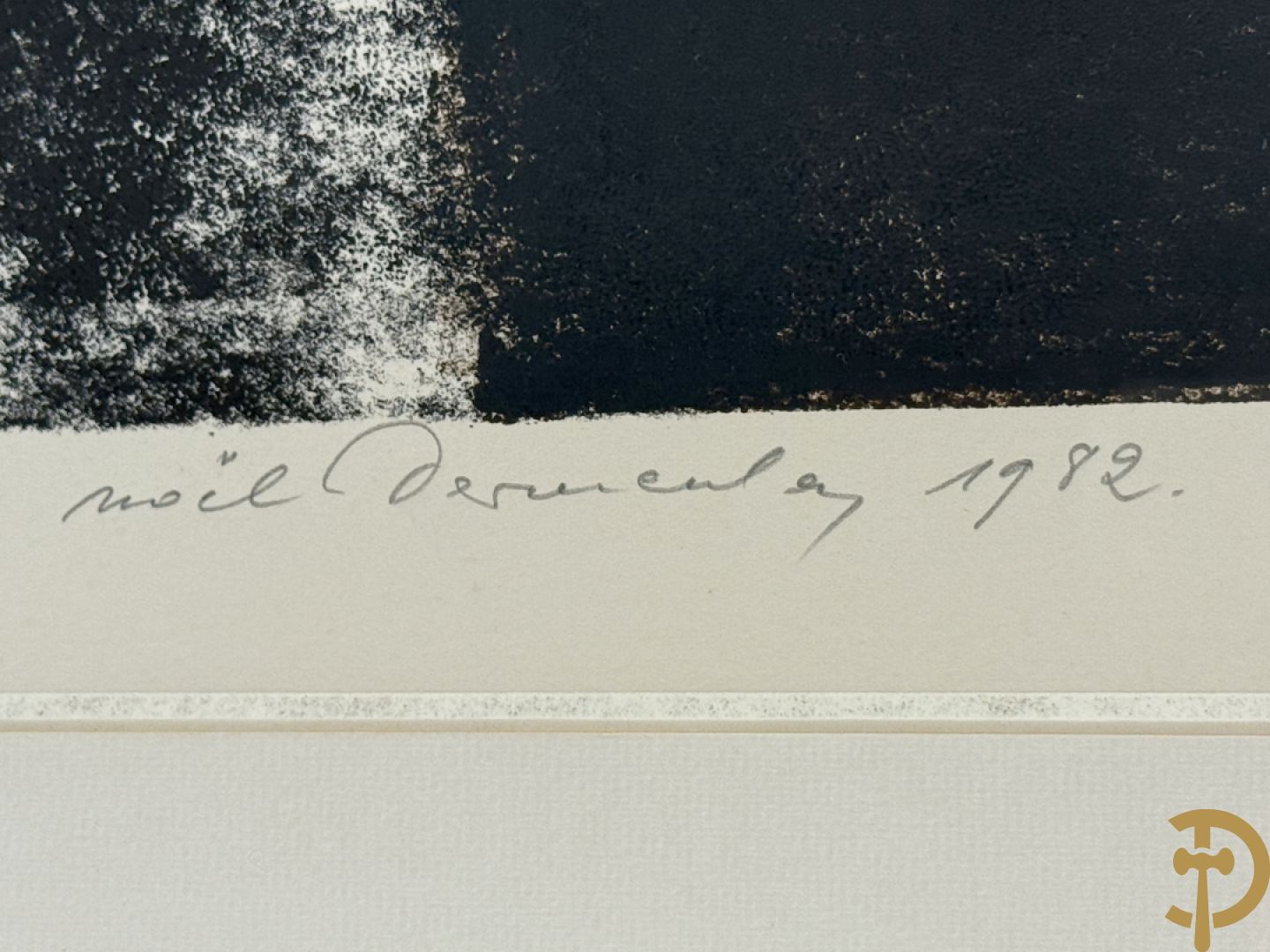 VERMEULEN NOËL getekend 1982 - drieluik acrylverf op papier