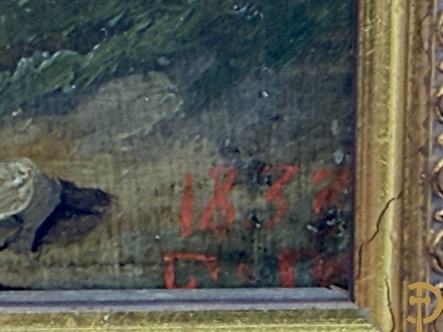 F.M. gemonogrammeerd 1832 