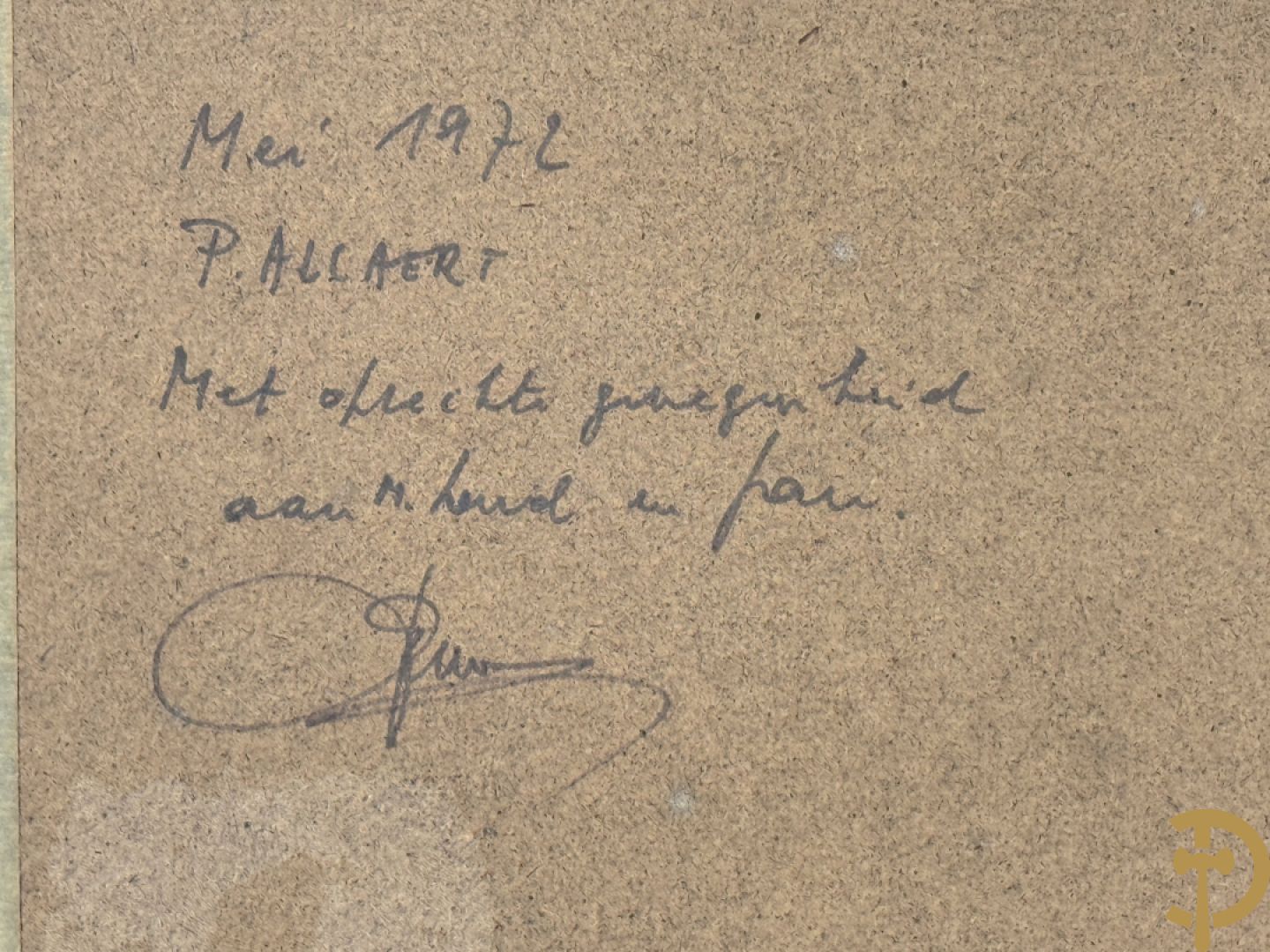 ALLAERT P. (Paul) getekend 
