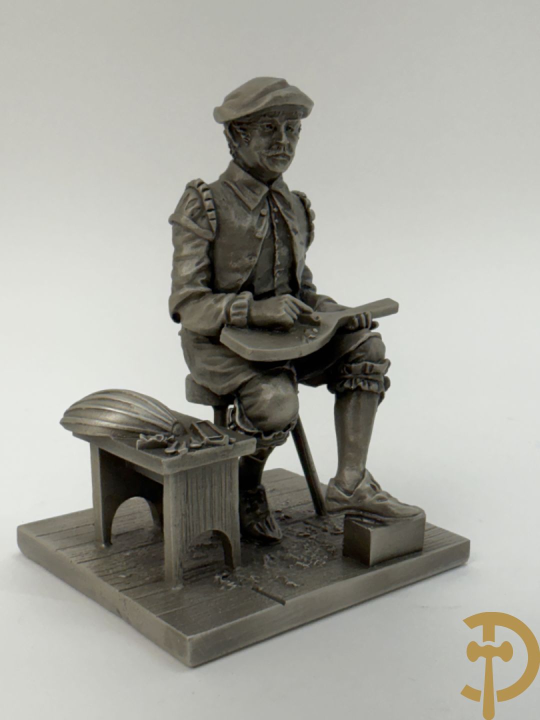 Twaalf tinnen ambachten, gestempeld van Franklin Mint