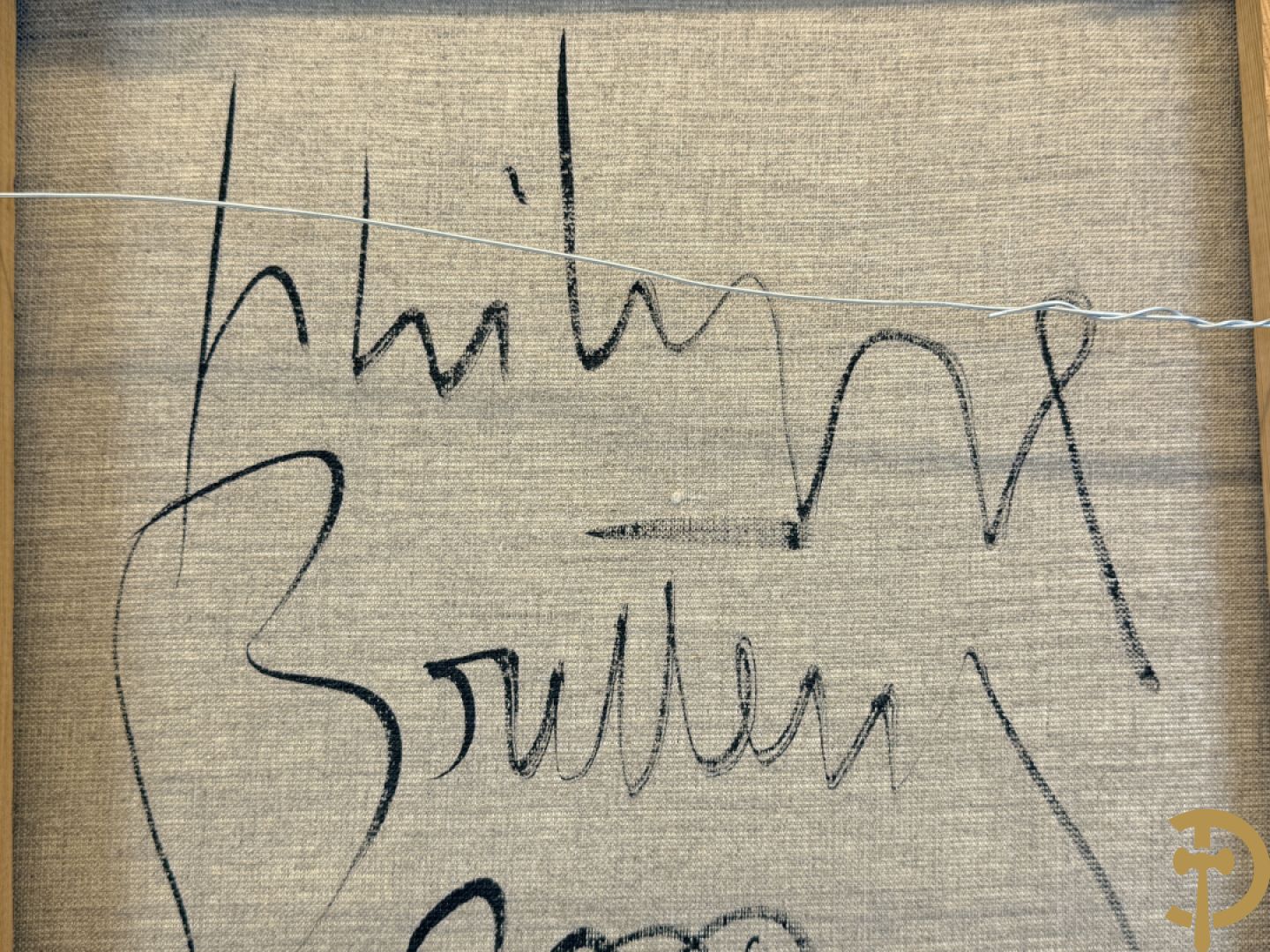 BOUTTENS Philippe getekend verso en gedateerd 2002 