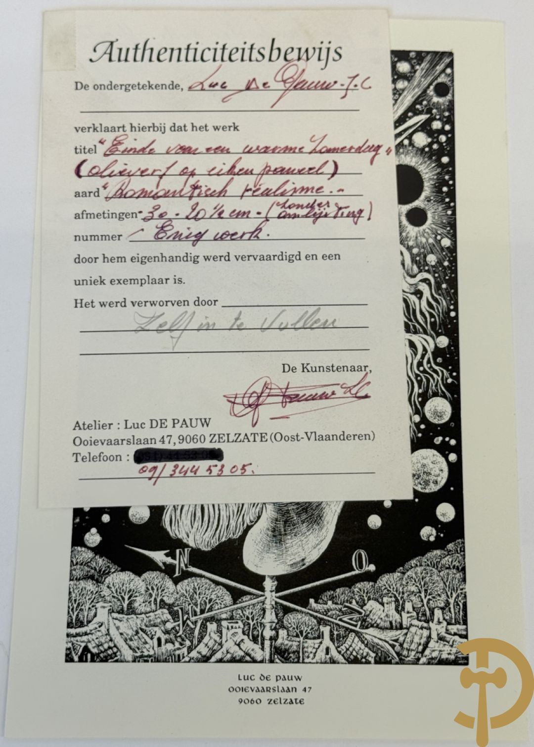 DE PAUW Luc J.C. getekend 