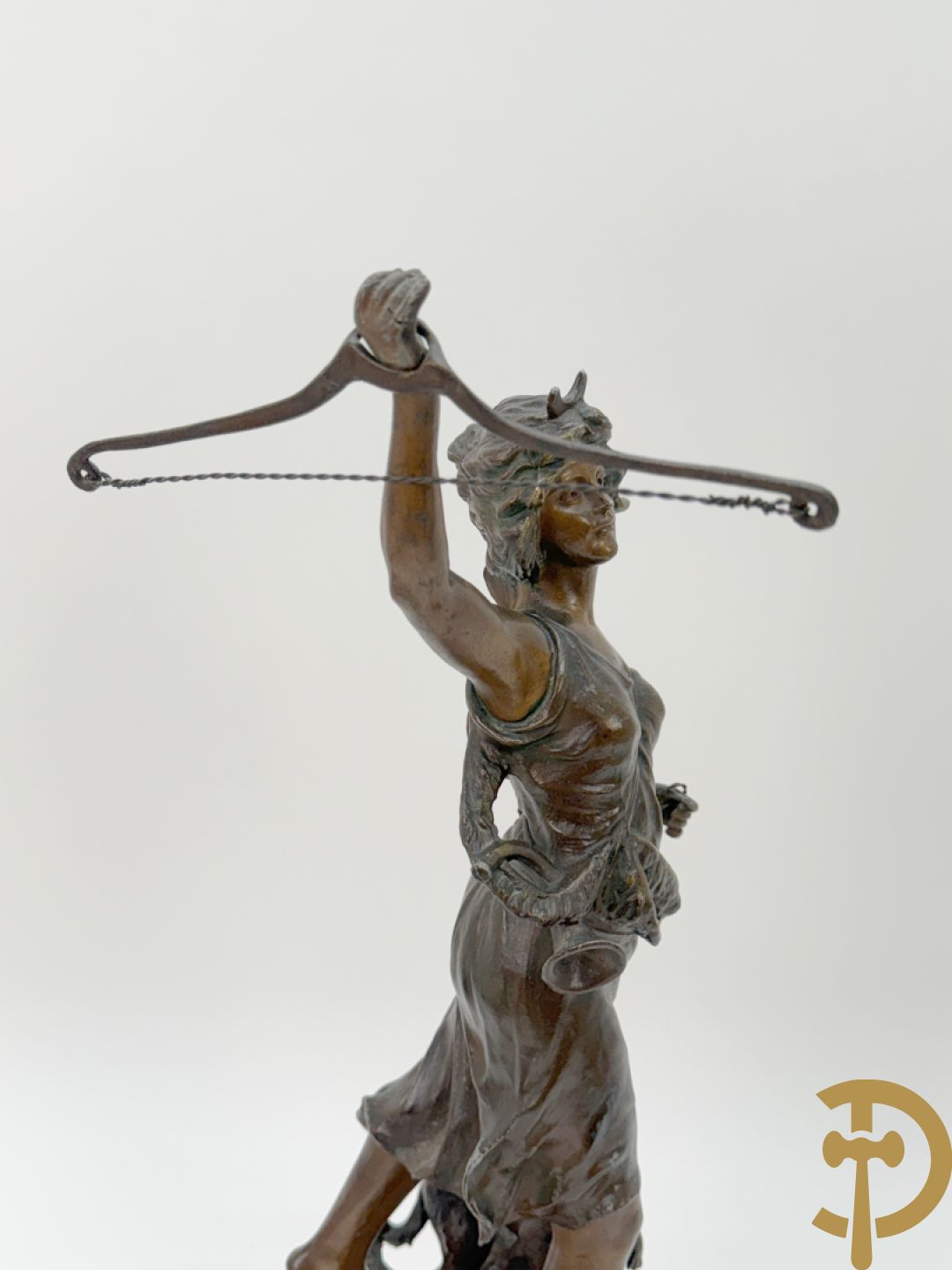 Driedelige zamak garnituur 