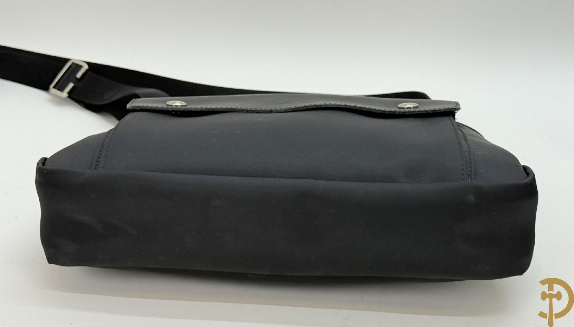 Lederen handtas Longchamp + 2 nylon handtassen Longchamp