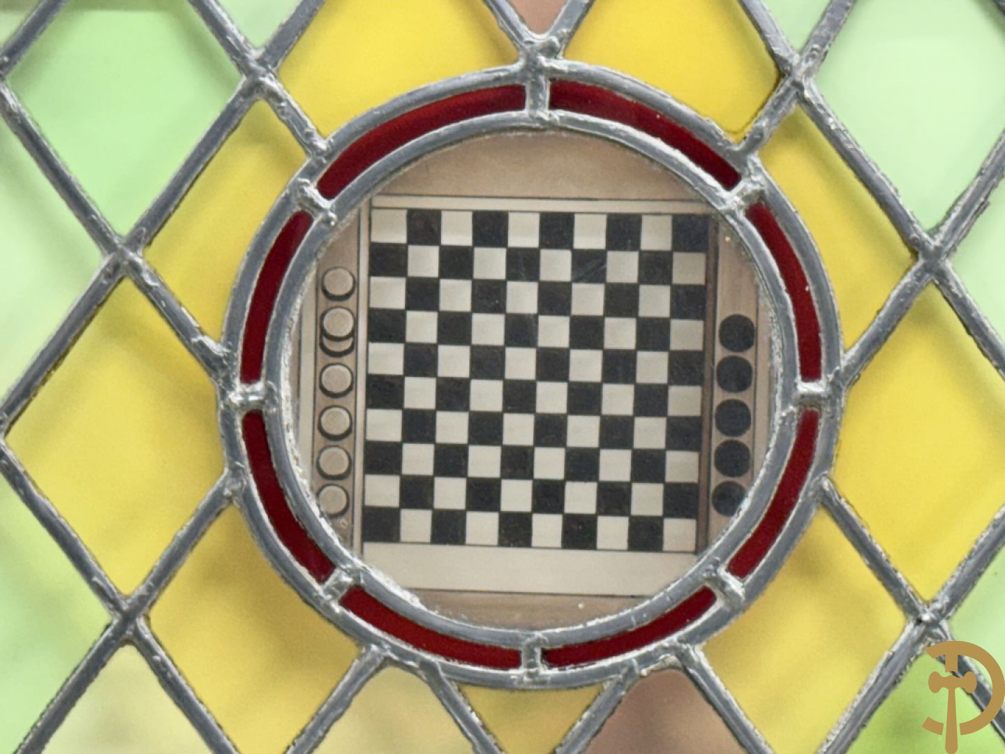 Twaalf loodramen met afbeeldingen van volksspelen