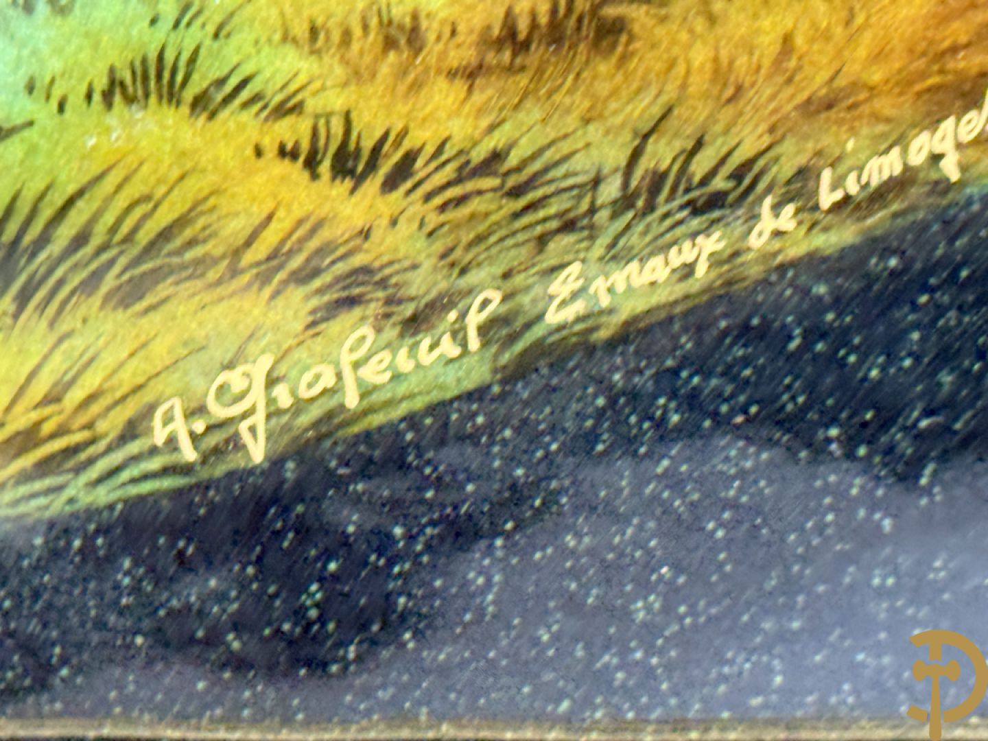 GRAFEUIL A. getekend Emaux de Limoges 