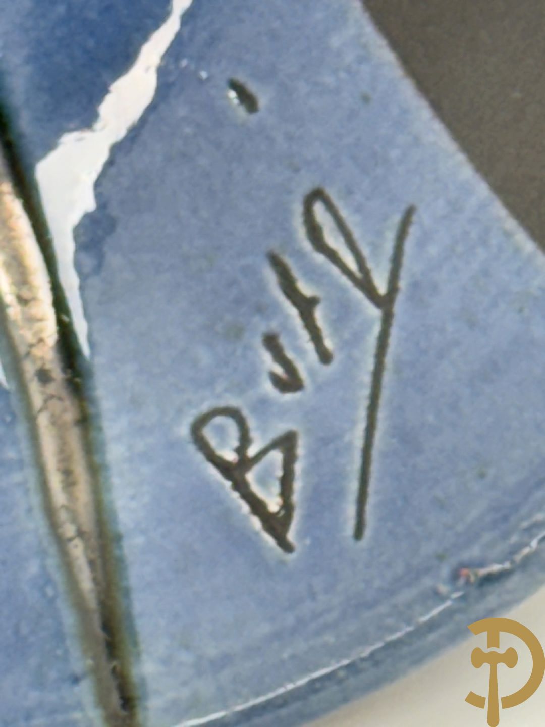 Vijf keramieken schaaltjes, expressionistische stijl, BUXO getekend