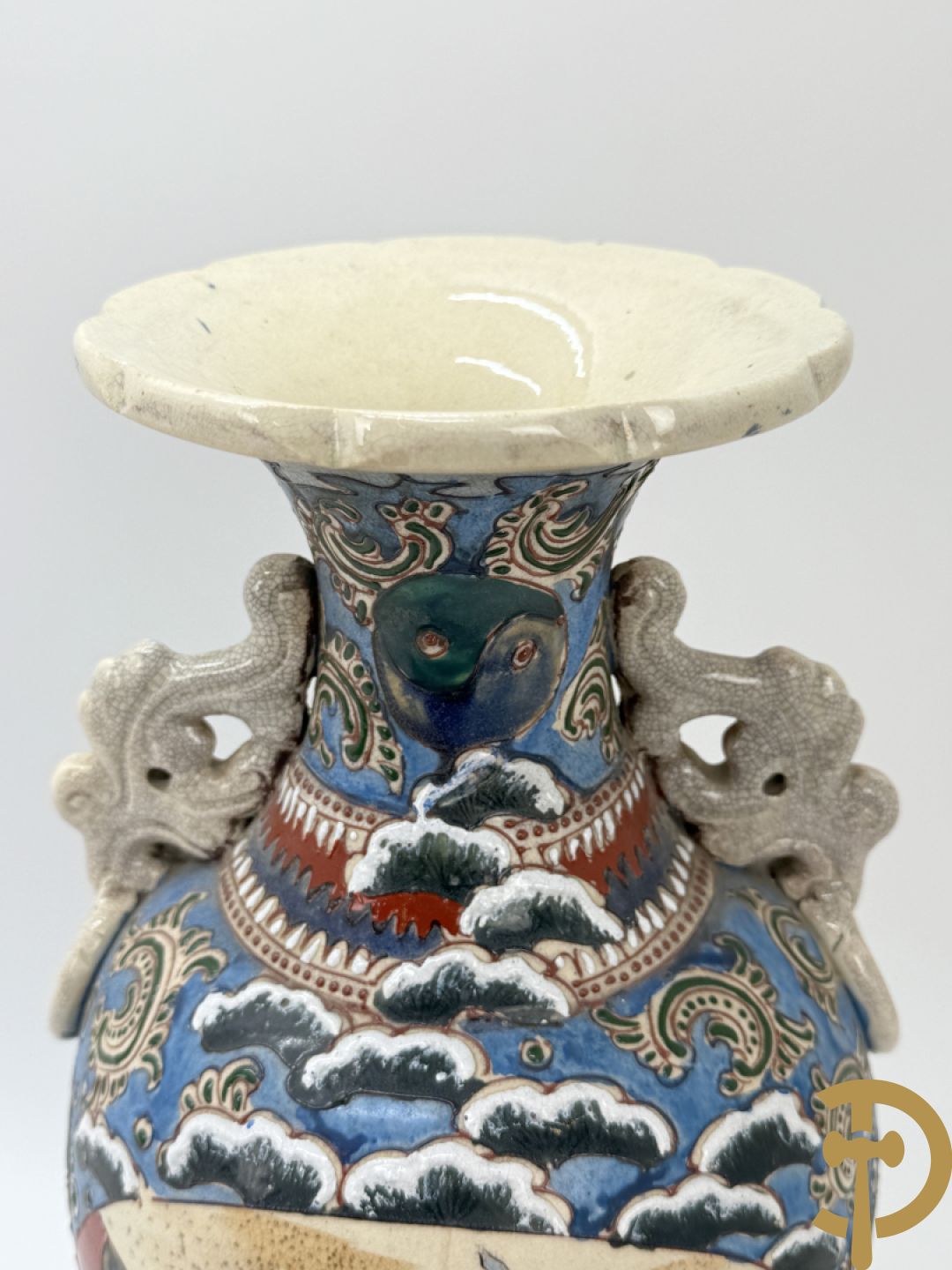 Paar Satsumat vazen met krijgertaferelen