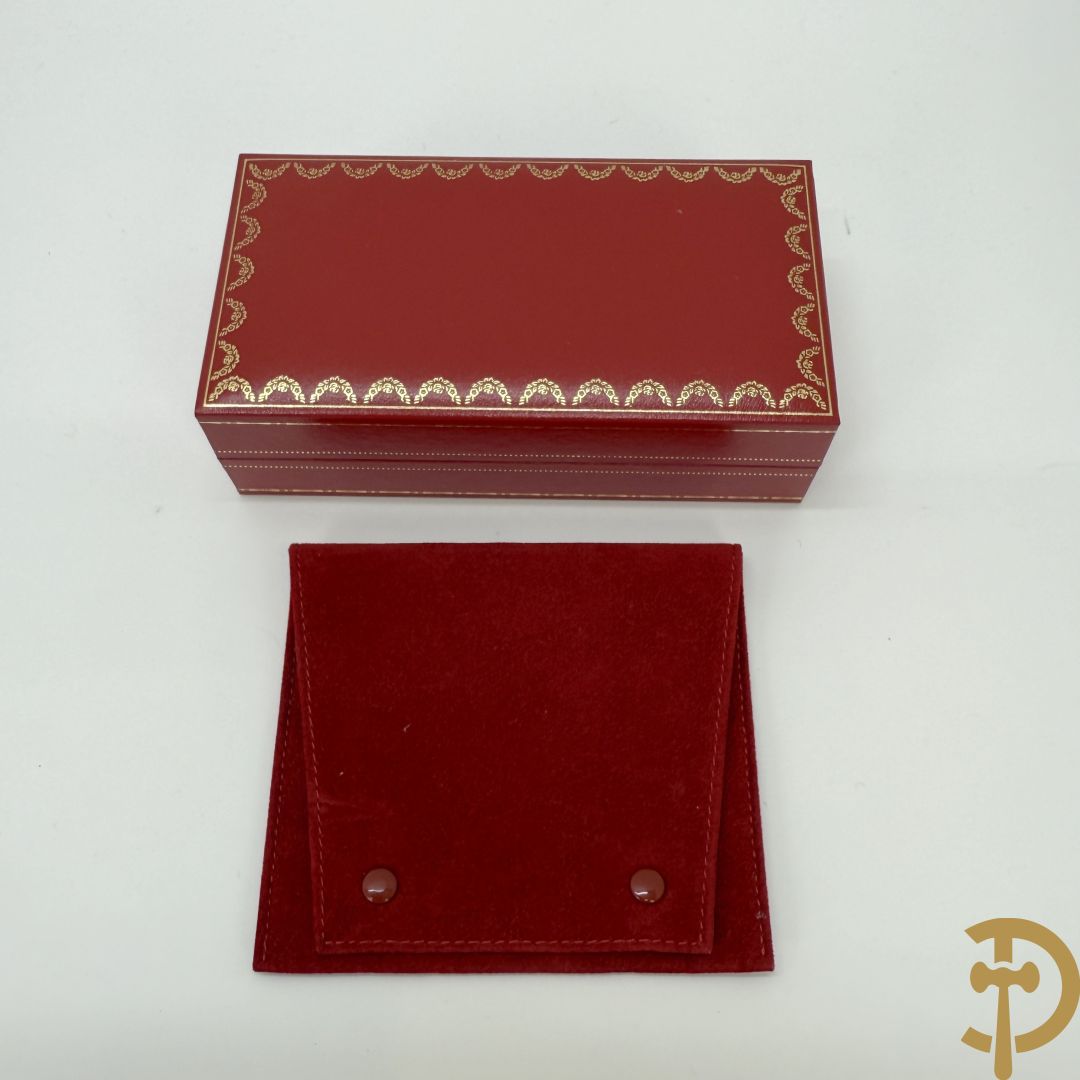 Bordeaux lederen aktentas Cartier + handtas Cartier