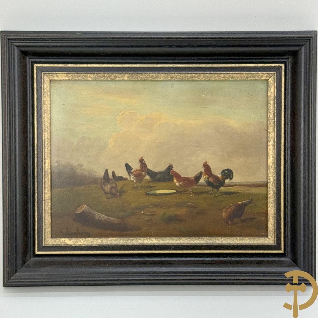 Onleesbaar getekend rechts onder 