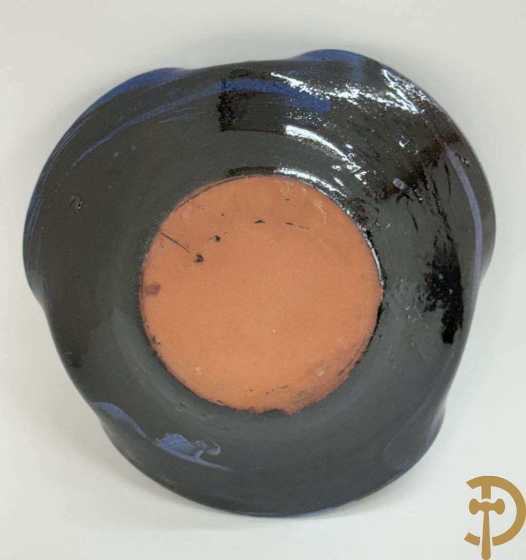 Vijf keramieken schaaltjes, expressionistische stijl, BUXO getekend