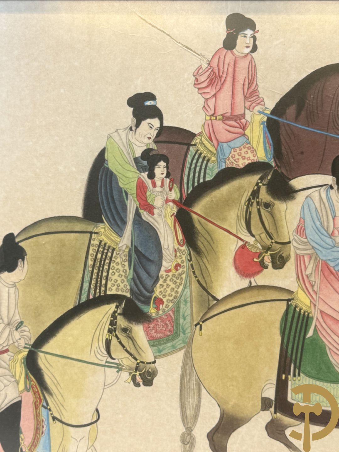 Handbeschilderde Chinese voorstelling 