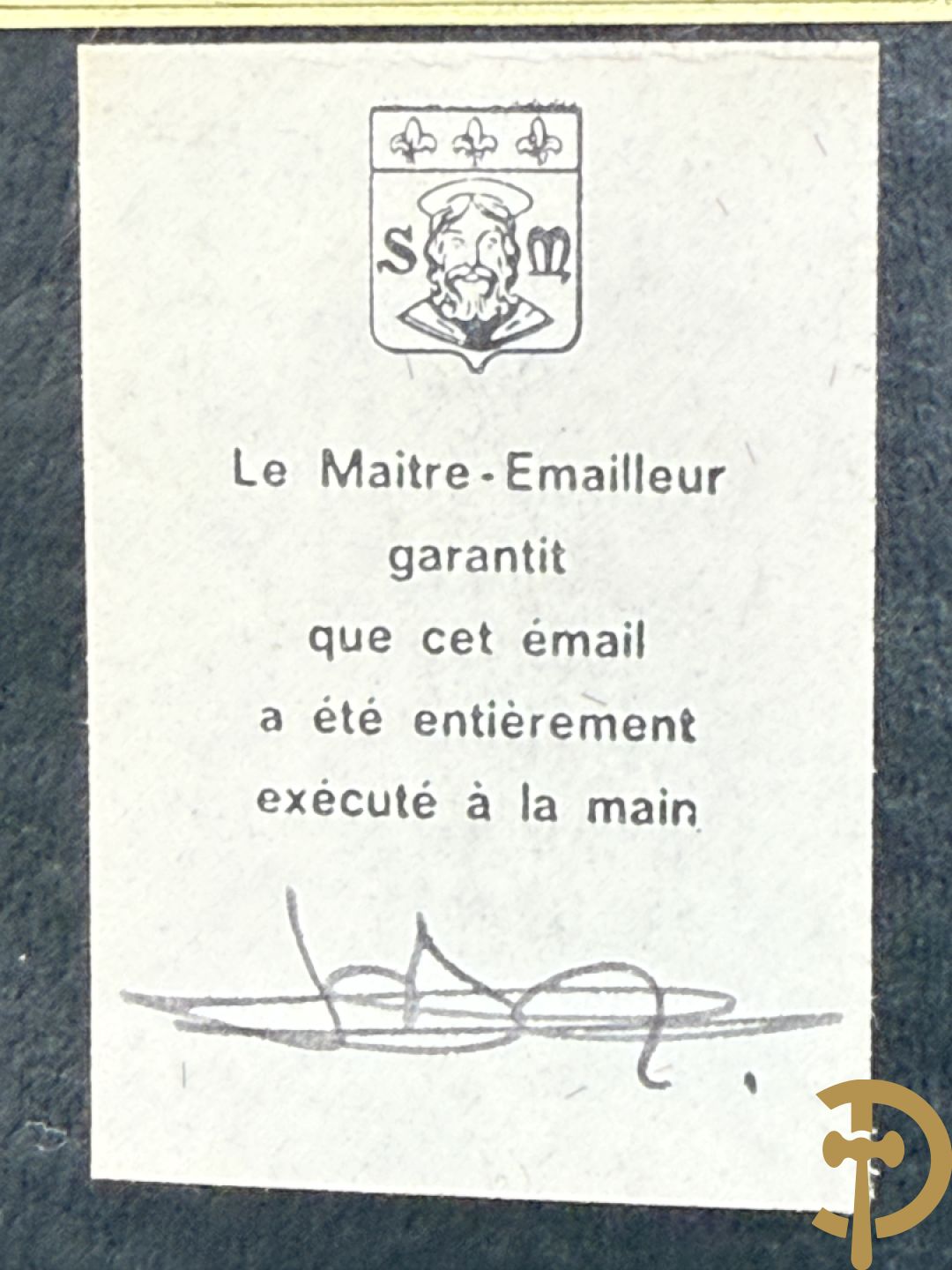 GRAFEUIL A. getekend Emaux de Limoges 