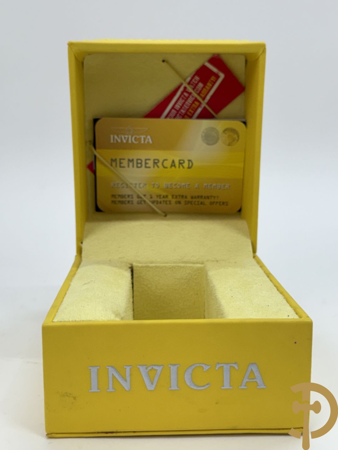 Collectors herenuurwerk, Invicta, bezet met drakendecor, met bijhorende box