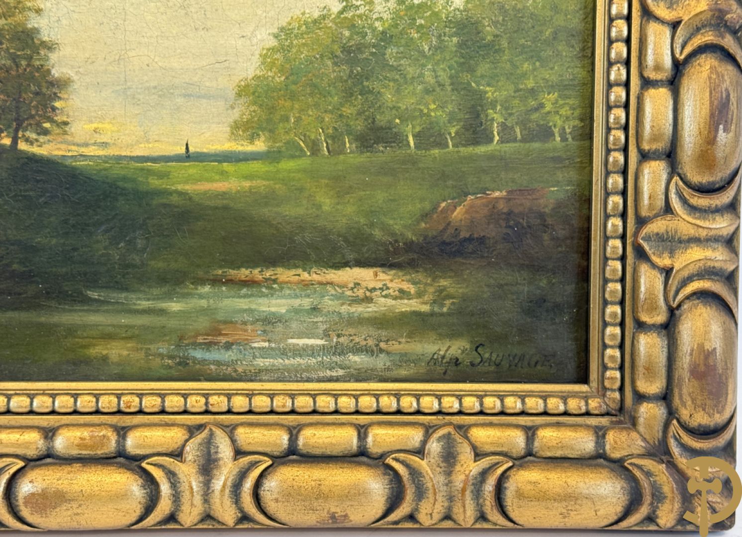 SAUVAGE Alp. getekend 