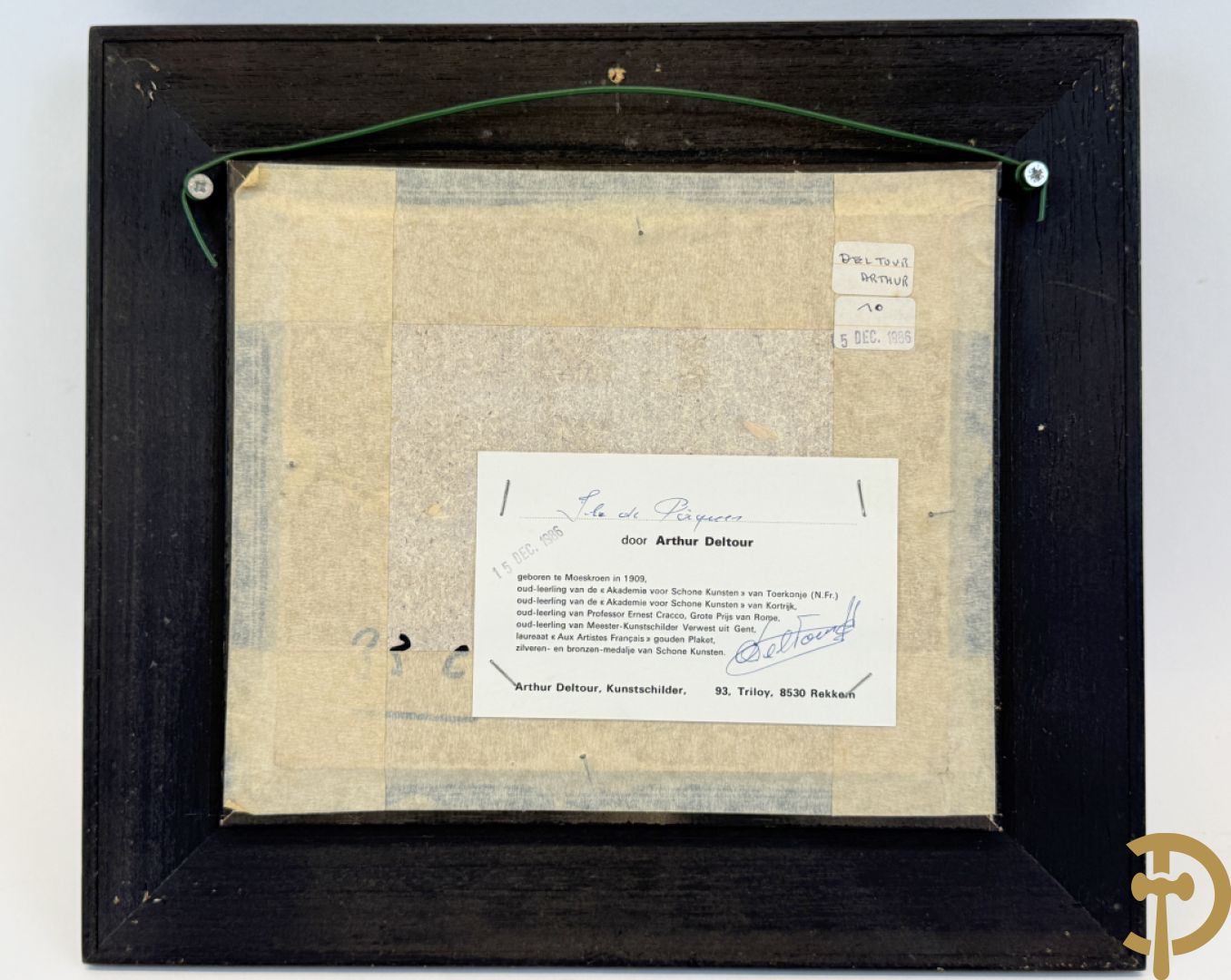 DELTOUR A. (Arthur) getekend 