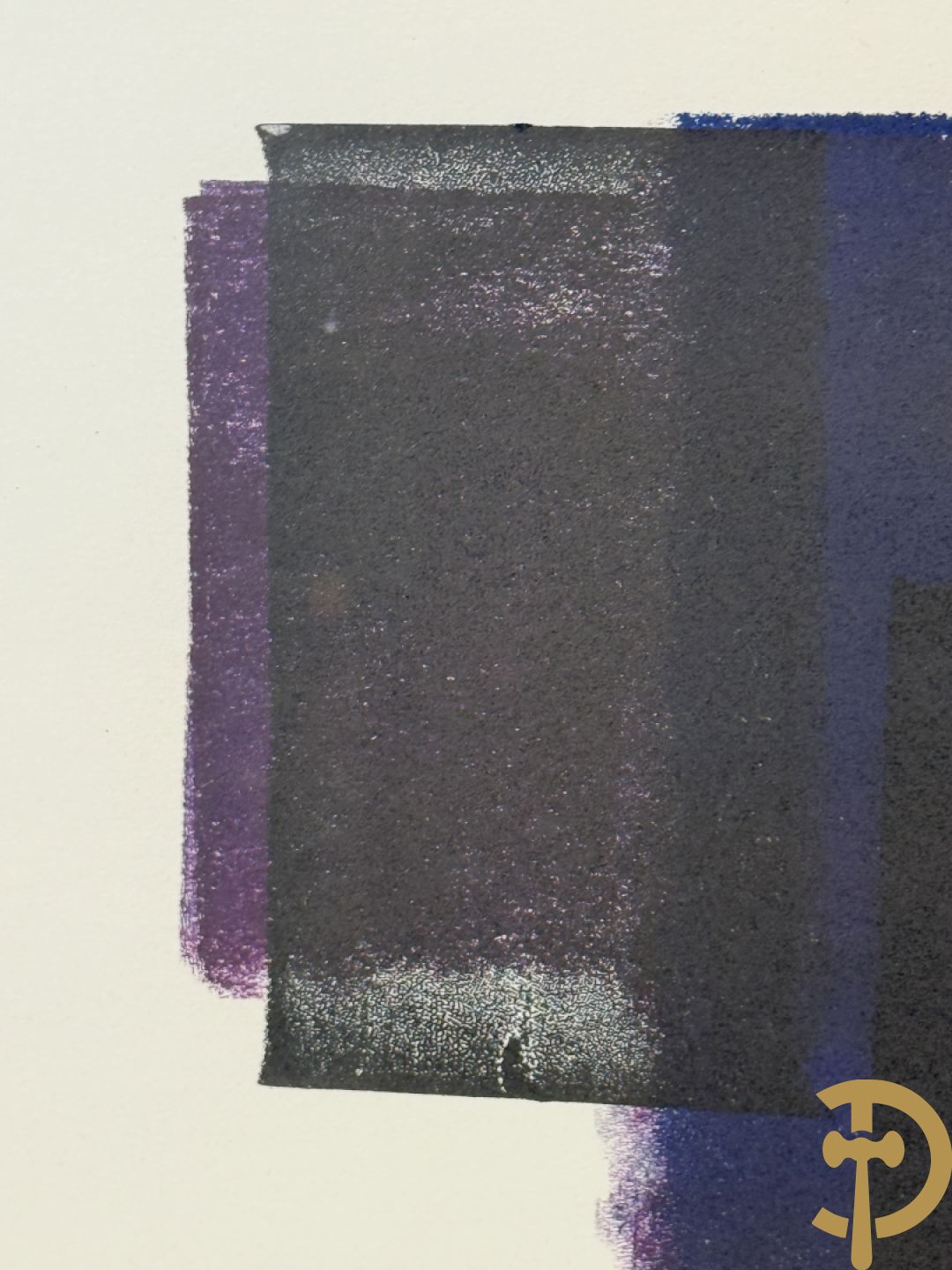 VERMEULEN NOËL getekend 1982 - drieluik acrylverf op papier