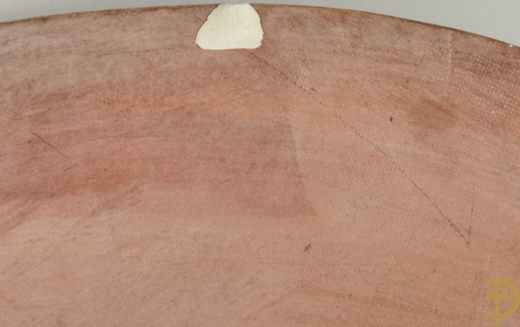 CALUWIER Carlos gestempeld binnenin, paar keramieken hoofden + Handbeschilderde ovale schotel van Caluwier Carlos