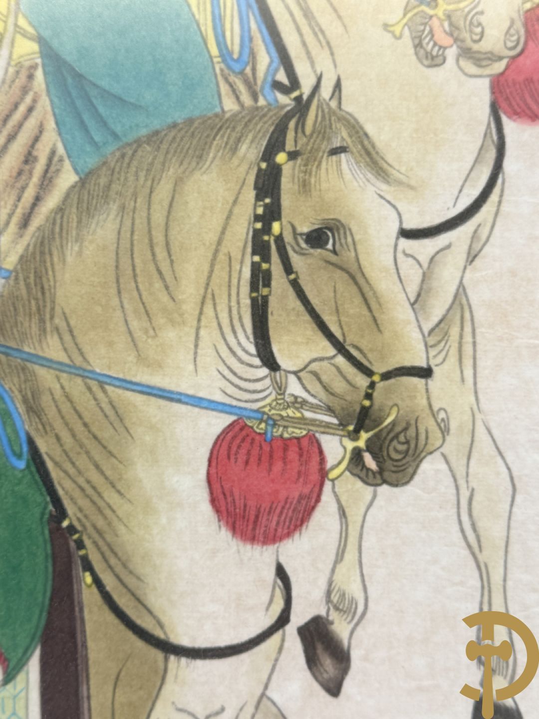 Handbeschilderde Chinese voorstelling 