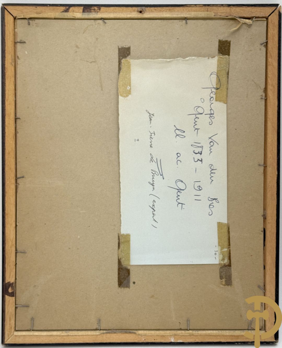 VAN DEN BOSCH Georges getekend links boven 