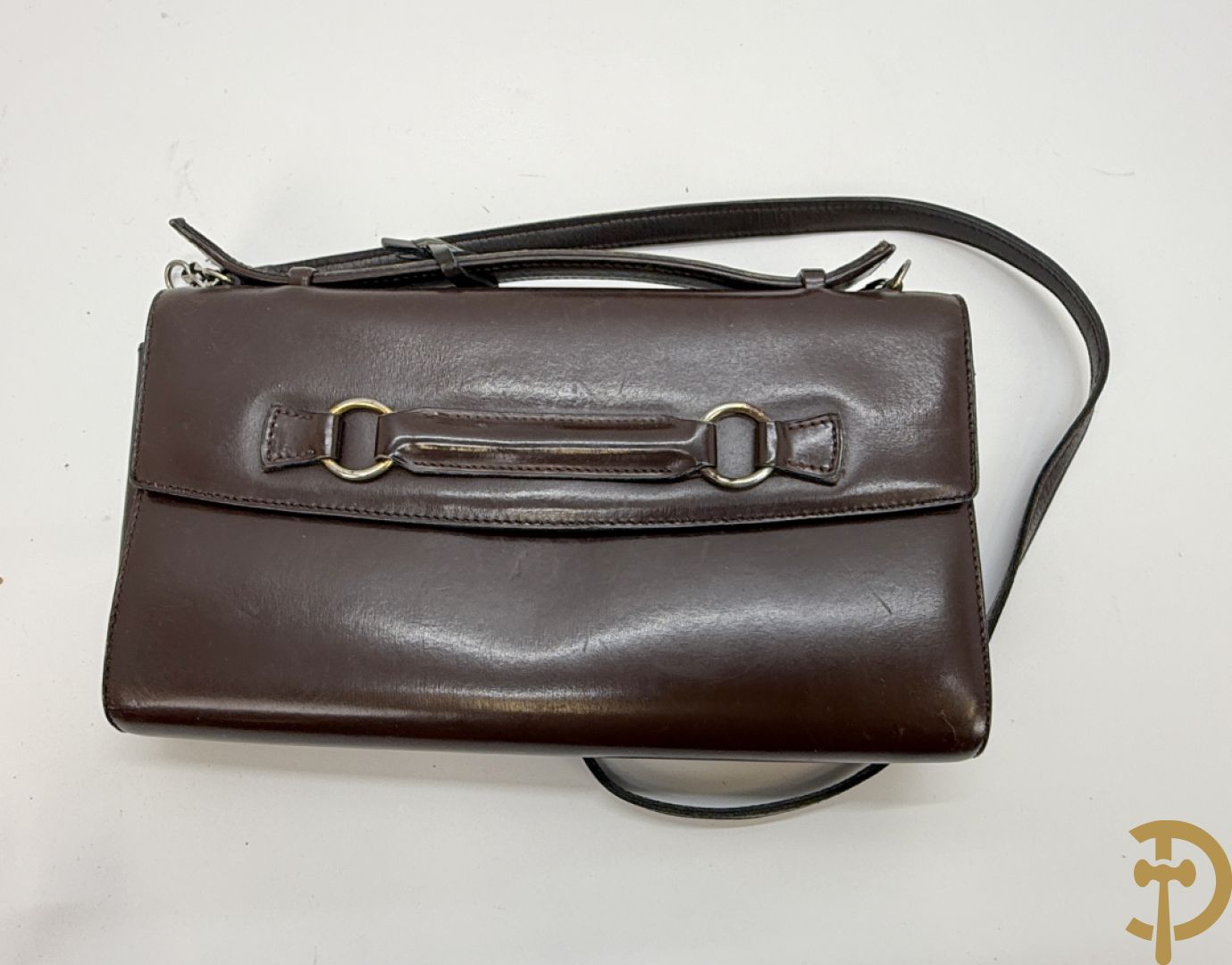 Twee vintage Delvaux handtassen (zwart en bruin) + geldbeugel + lege doosjes