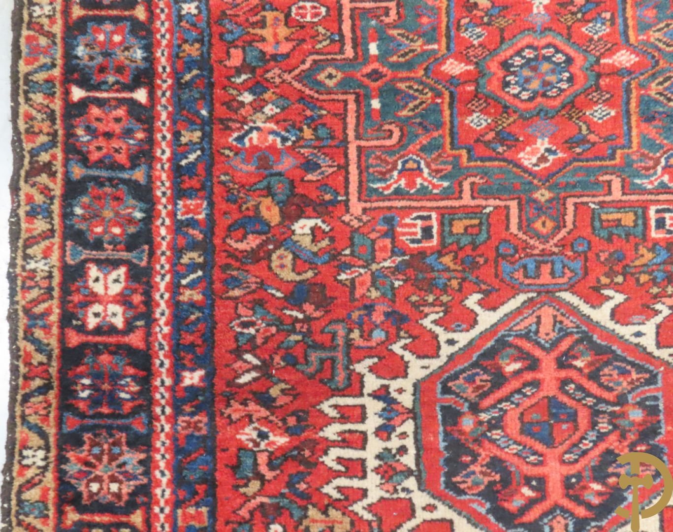 Twee oosterse handgeknoopte tapijten Heriz