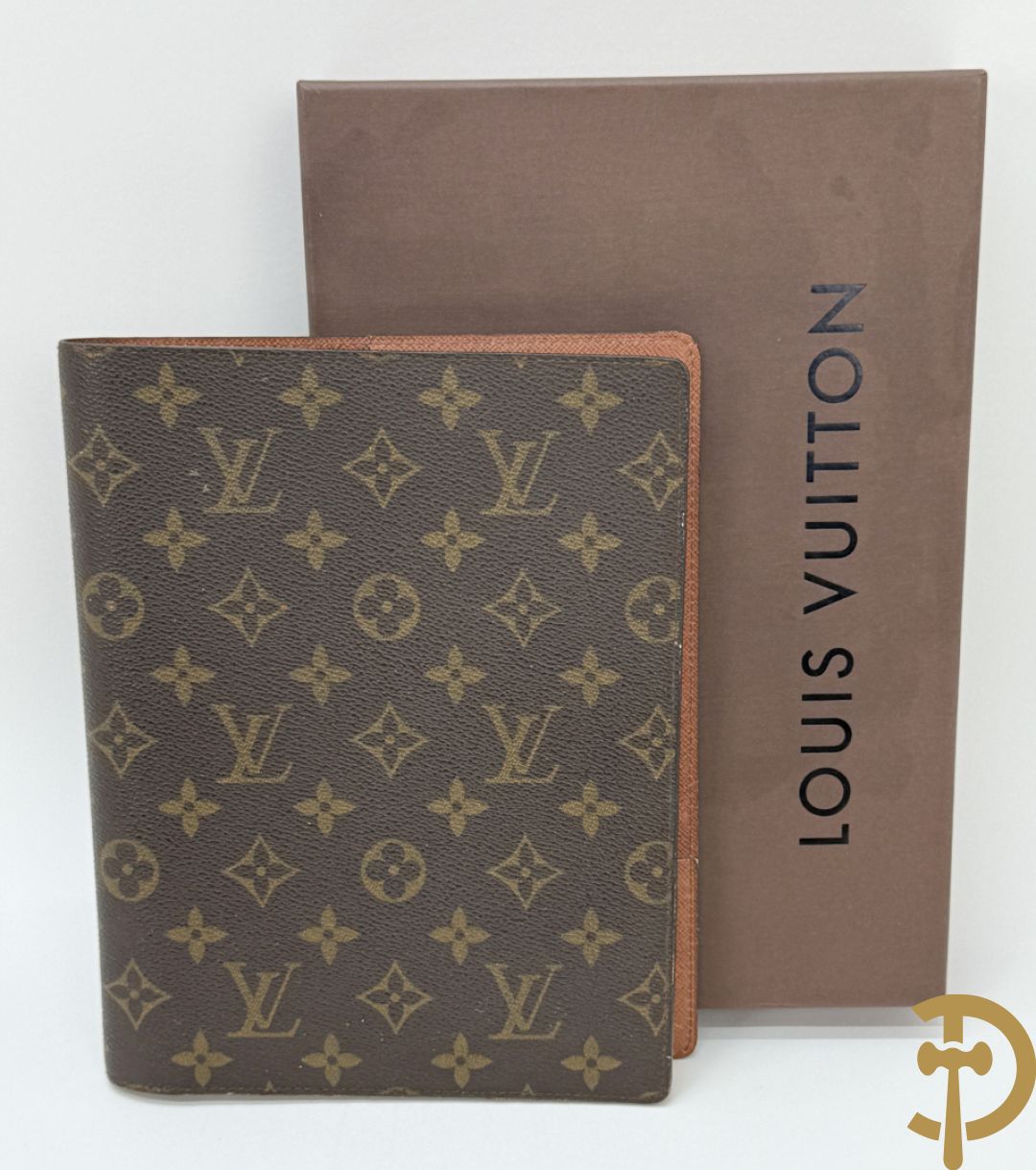 Grote en kleine toiletzak Louis Vuitton + agenda 2001  + portefeuille + tag + paraplu