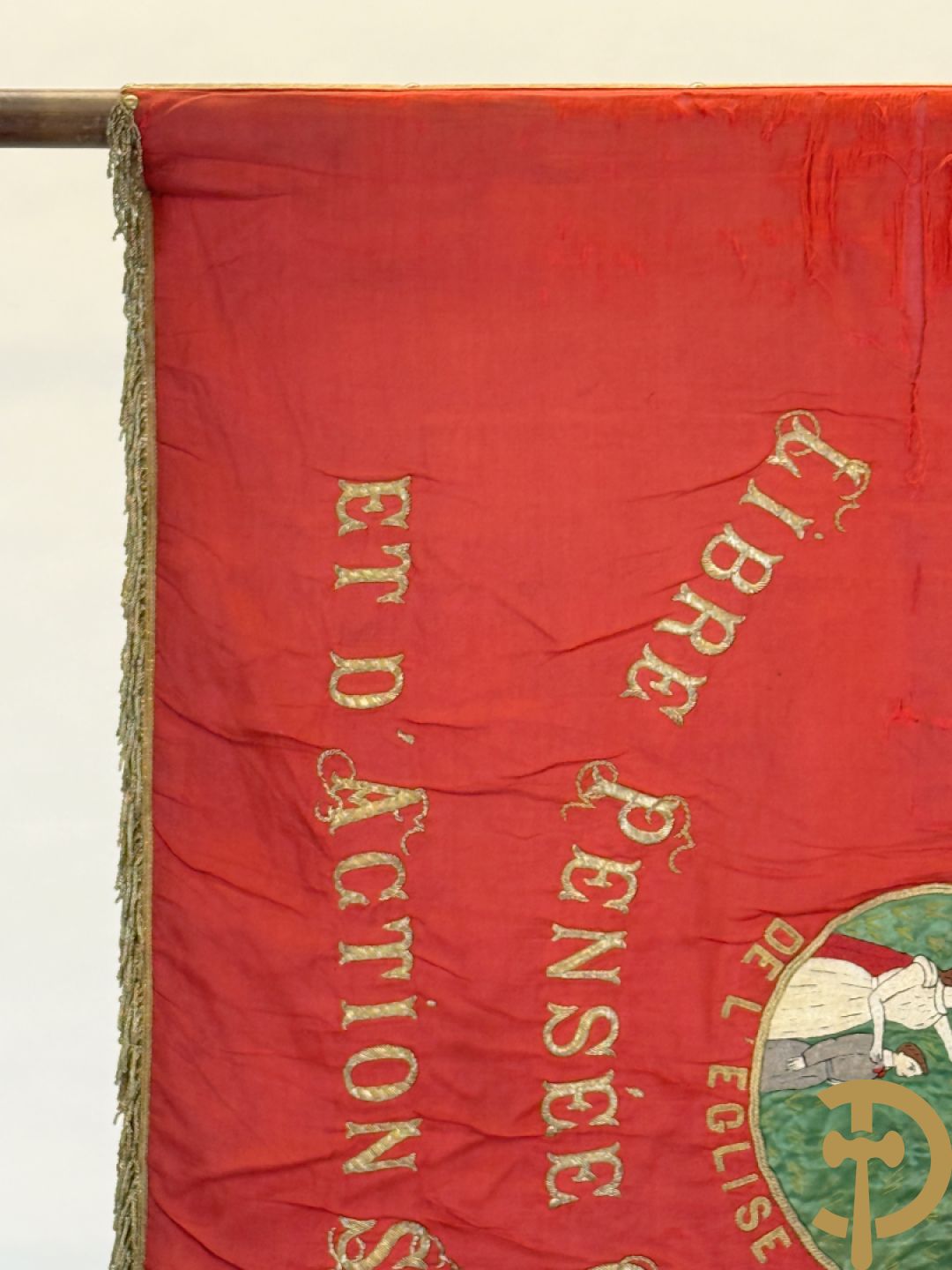 Franse vaandel Federation du Nord des Groupes de la Libre Pensée Ouvrière et d