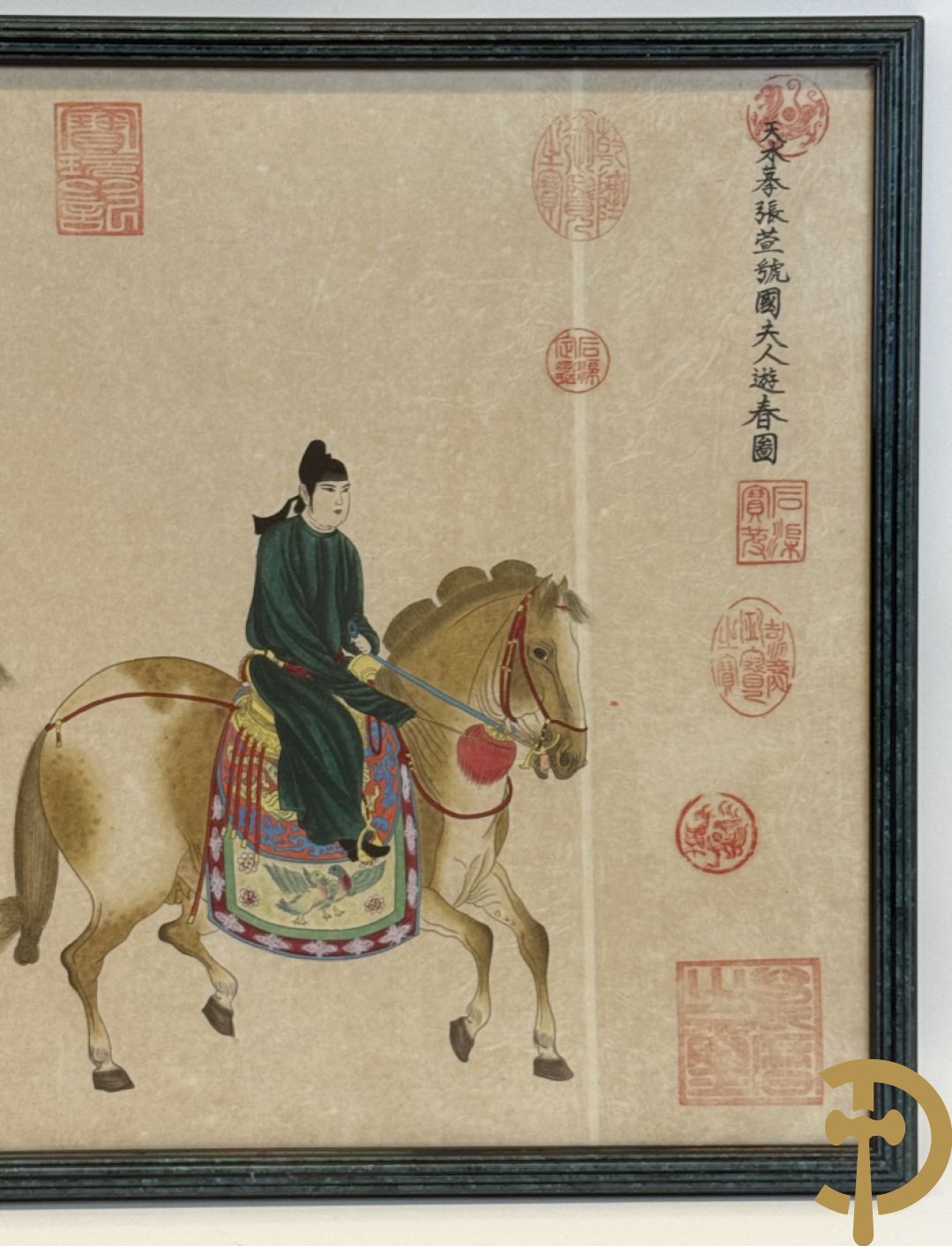 Handbeschilderde Chinese voorstelling 